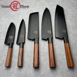 Free wood sheath Chef knife Forged Japanese style Paring Nakiri kiritsuke gift