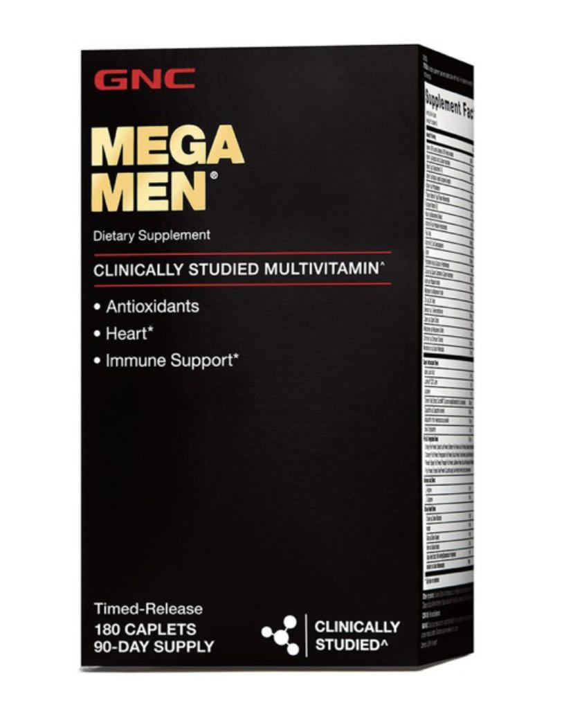 GNC Mega Men Dietary Supplement, Health & Nutrition, Health Supplements ...