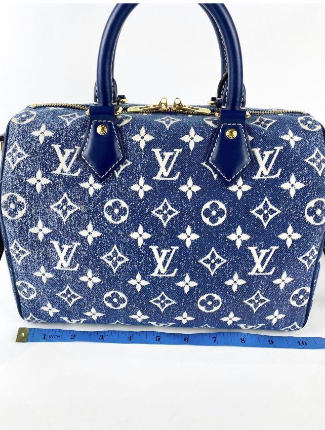 Louis Vuitton LV Speedy denim blue 25 ref.429398 - Joli Closet