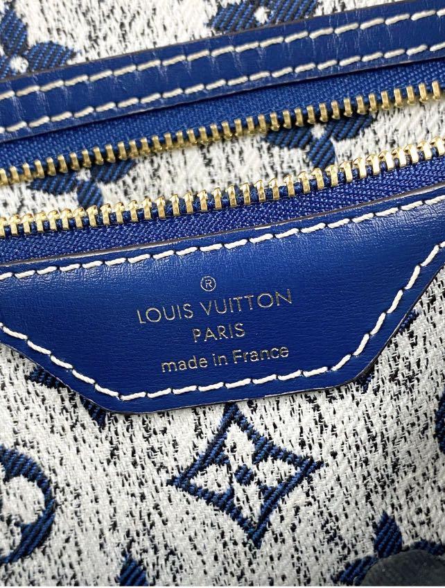 Louis Vuitton Speedy Bandouliere 25 Denim Jacquard Navy Blue in  Denim/Calfskin Leather with Gold-tone - US