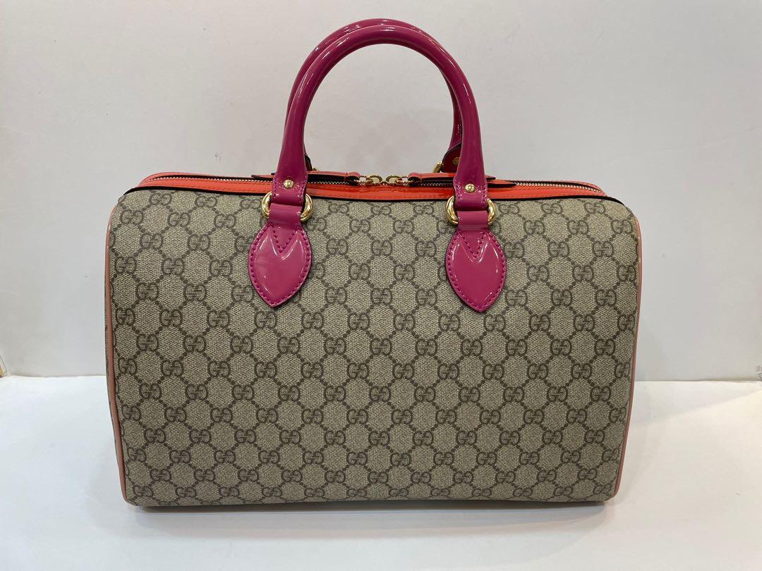 Gucci, Bags, Gucci Supreme Rare Limited Edition Tian Boston Speedy Bag  With Web Strap