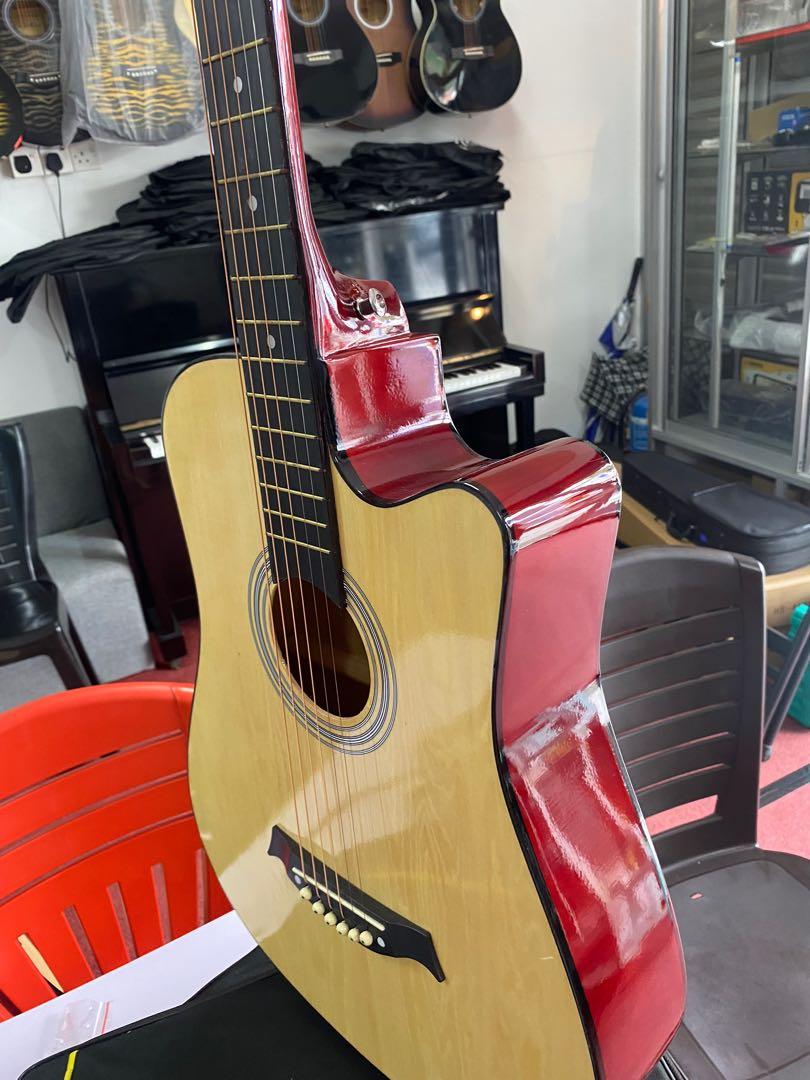 Guitar Gamma 38 inch natural got truss rod, Hobbies u0026 Toys, Music u0026 Media,  Musical Instruments on Carousell