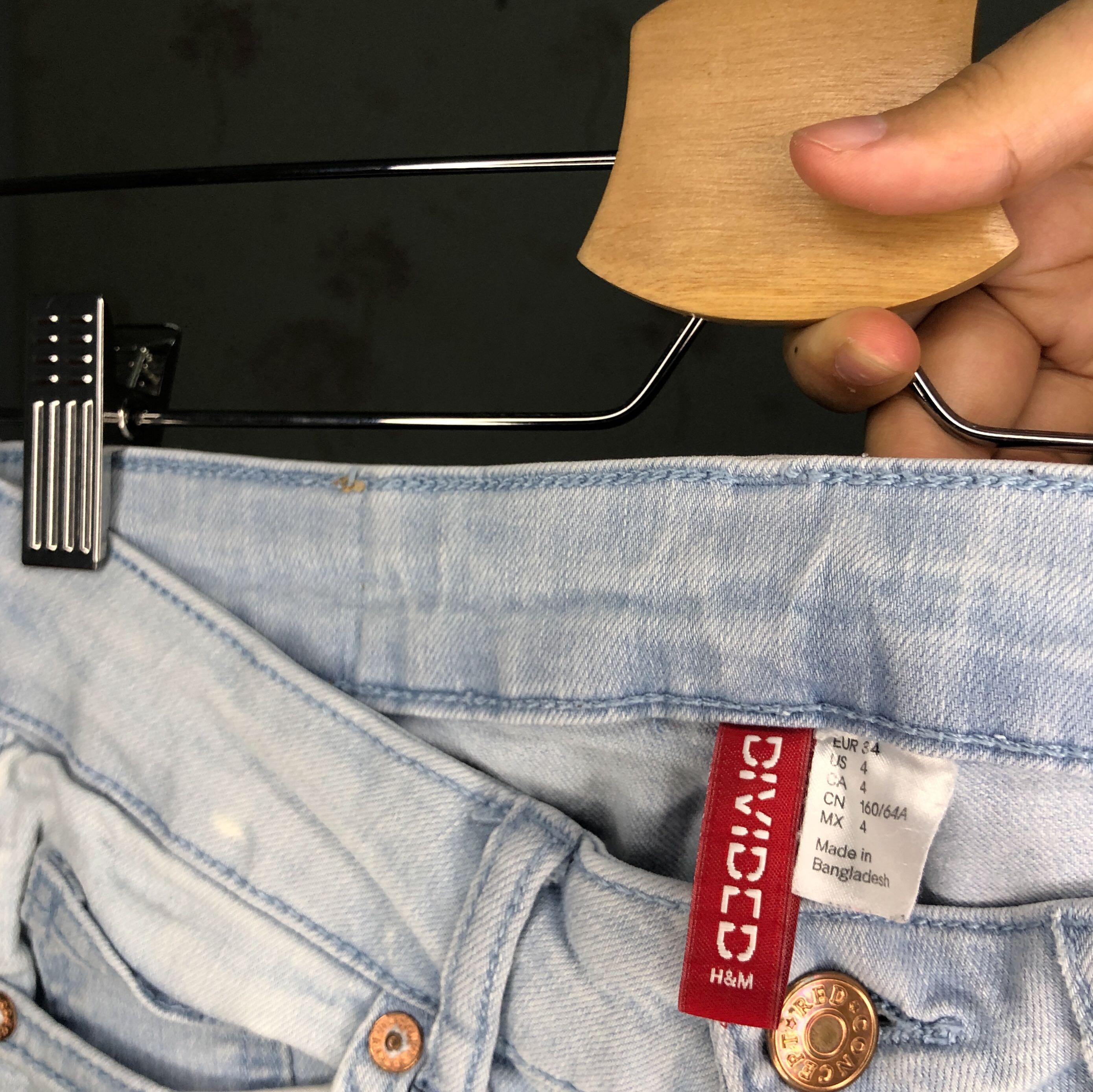 H\u0026m light blue jeans, Fesyen Wanita 