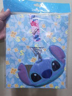 Hong Kong Disneyland - Disney Lilo and Stitch Lanyard ID Lace with name tag/card holder