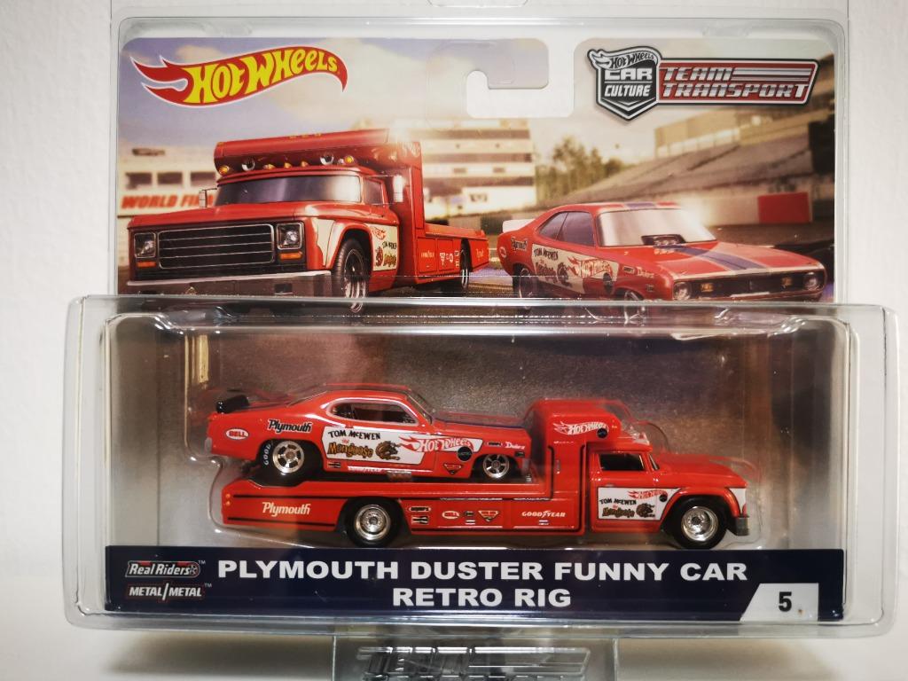 Hot wheels plymouth duster funny car retro rig store