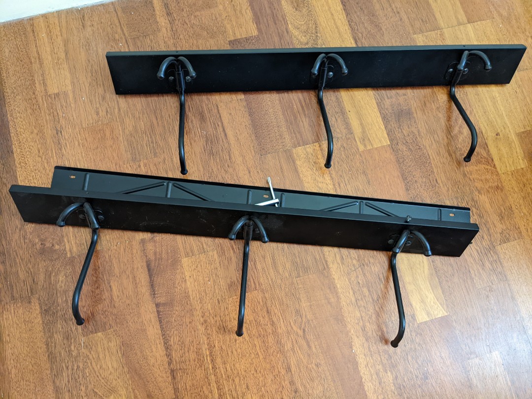IKEA PINNIG Rack with 3 hooks black