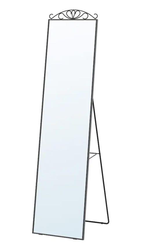 Ikea Standing Mirror full length mirror black , Furniture & Home Living