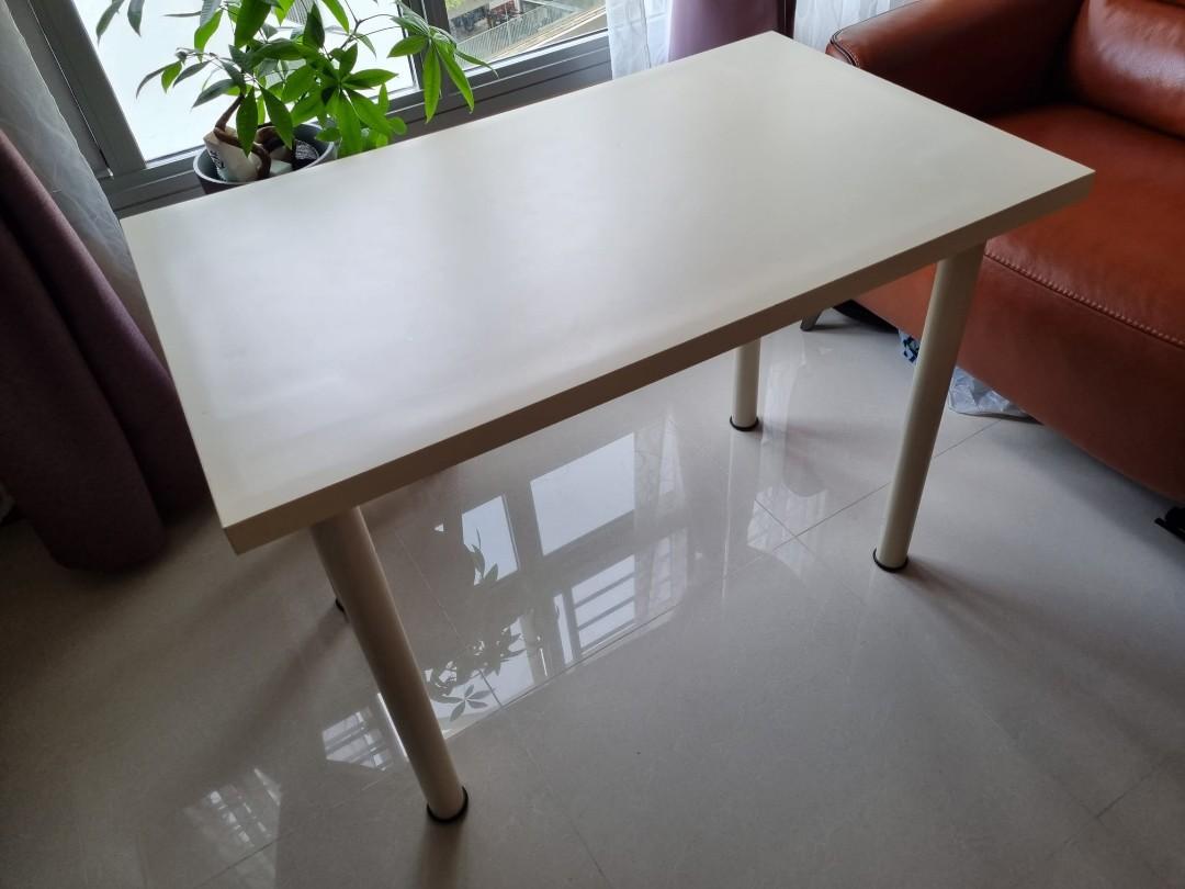 IKEA table 60x100cm off white colour Furniture Home Living Furniture Tables Sets on Carousell