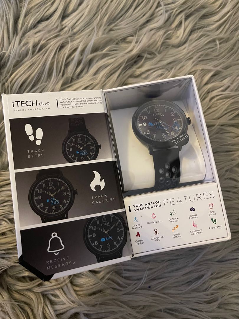 Itech duo analog smartwatch charger cheap