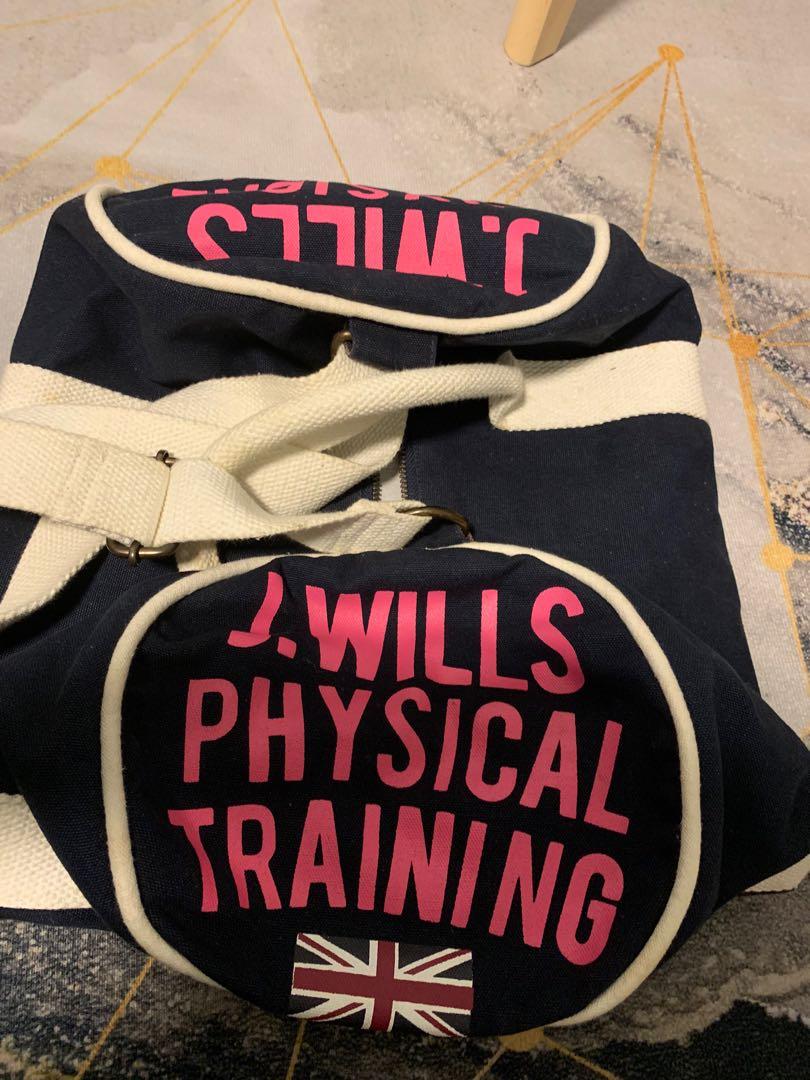 Jack Wills physical training gym duffel bag