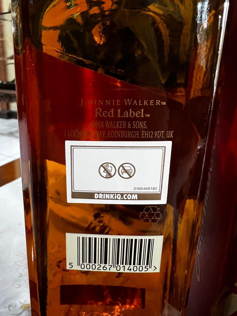 Johnnie Walker Red Label, Makanan & Minuman, Minuman Tidak ...
