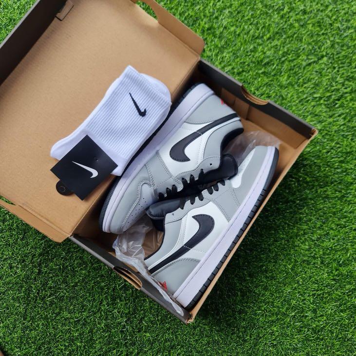 JORDAN 1 LOW SMOKE GREY (Category: Sneakers) located in Manila. Submitted by aandakicksandapparelsofficial (Listing ID 1163901777, Image 1). Description: Pay First, Free Socks and Paper Bag Available sizes in Euro are 36 to 45 Only. Add 250 pesos Shipping Nationwide Thru J&T or JRS. Lalamove Delivery Fee will be checked Depend on your Location. For Inquiries and Orders, Kindly DM us here at Carousell..