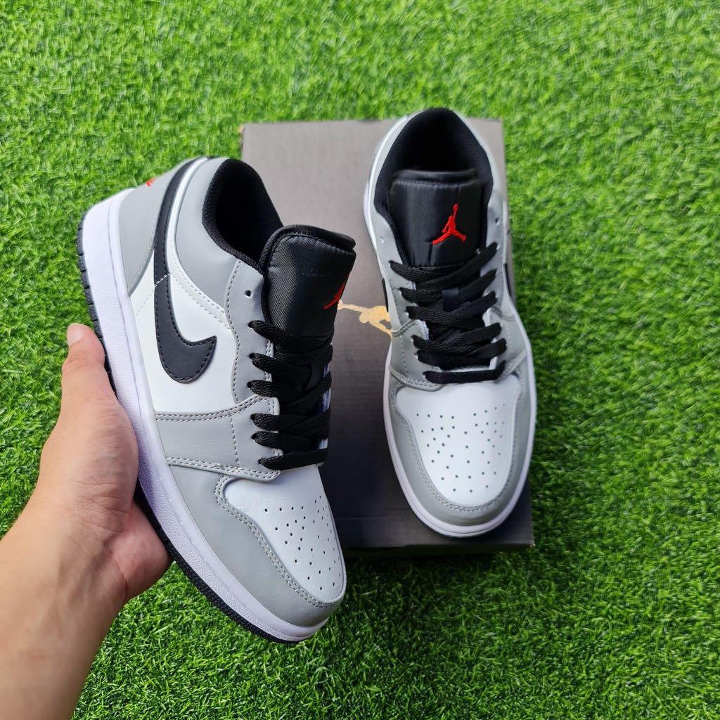 JORDAN 1 LOW SMOKE GREY (Category: Sneakers) located in Manila. Submitted by aandakicksandapparelsofficial (Listing ID 1163901777, Image 3). Description: Pay First, Free Socks and Paper Bag Available sizes in Euro are 36 to 45 Only. Add 250 pesos Shipping Nationwide Thru J&T or JRS. Lalamove Delivery Fee will be checked Depend on your Location. For Inquiries and Orders, Kindly DM us here at Carousell..
