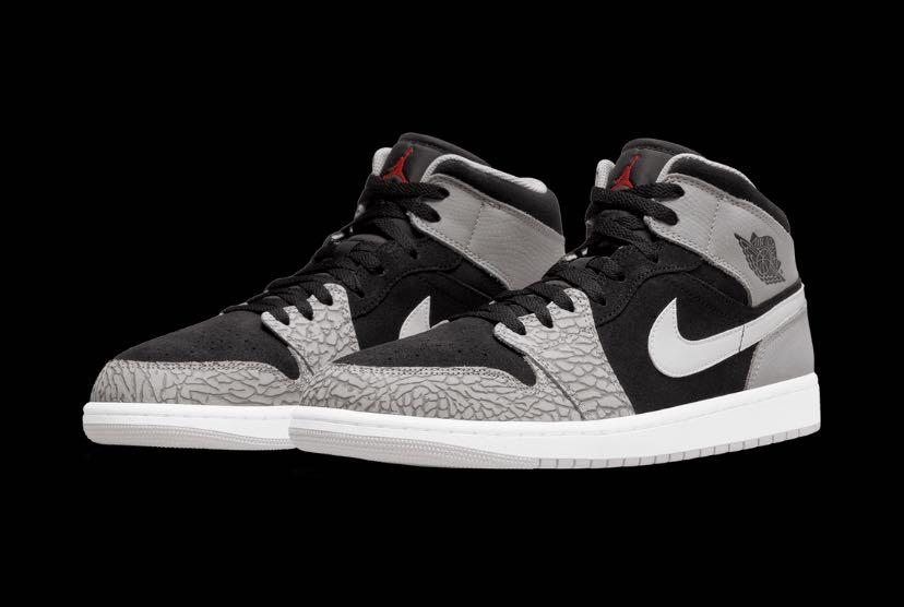 Air jordan 1 deals mid black cement
