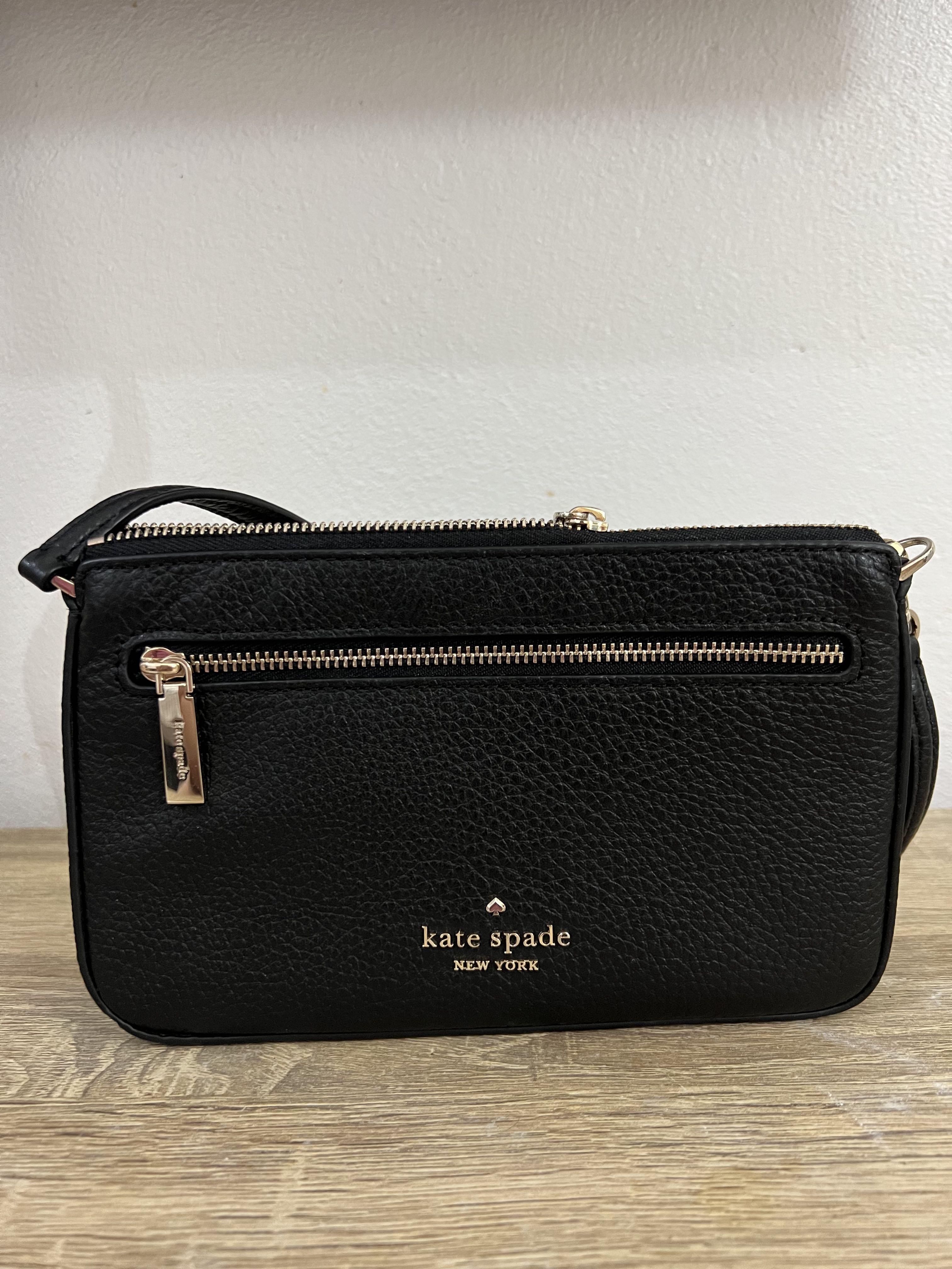 Kate Spade Leila Pebbled Leather Convertible Wrislet Black, Luxury ...
