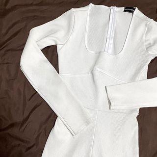 Knitted Bust Detail Romper