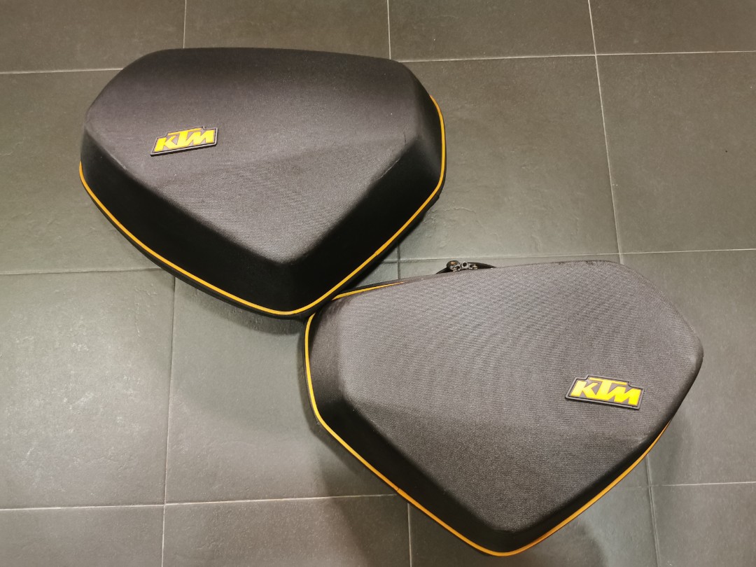 KTM Powerparts semi hard panniers, Motorcycles, Motorcycle Accessories