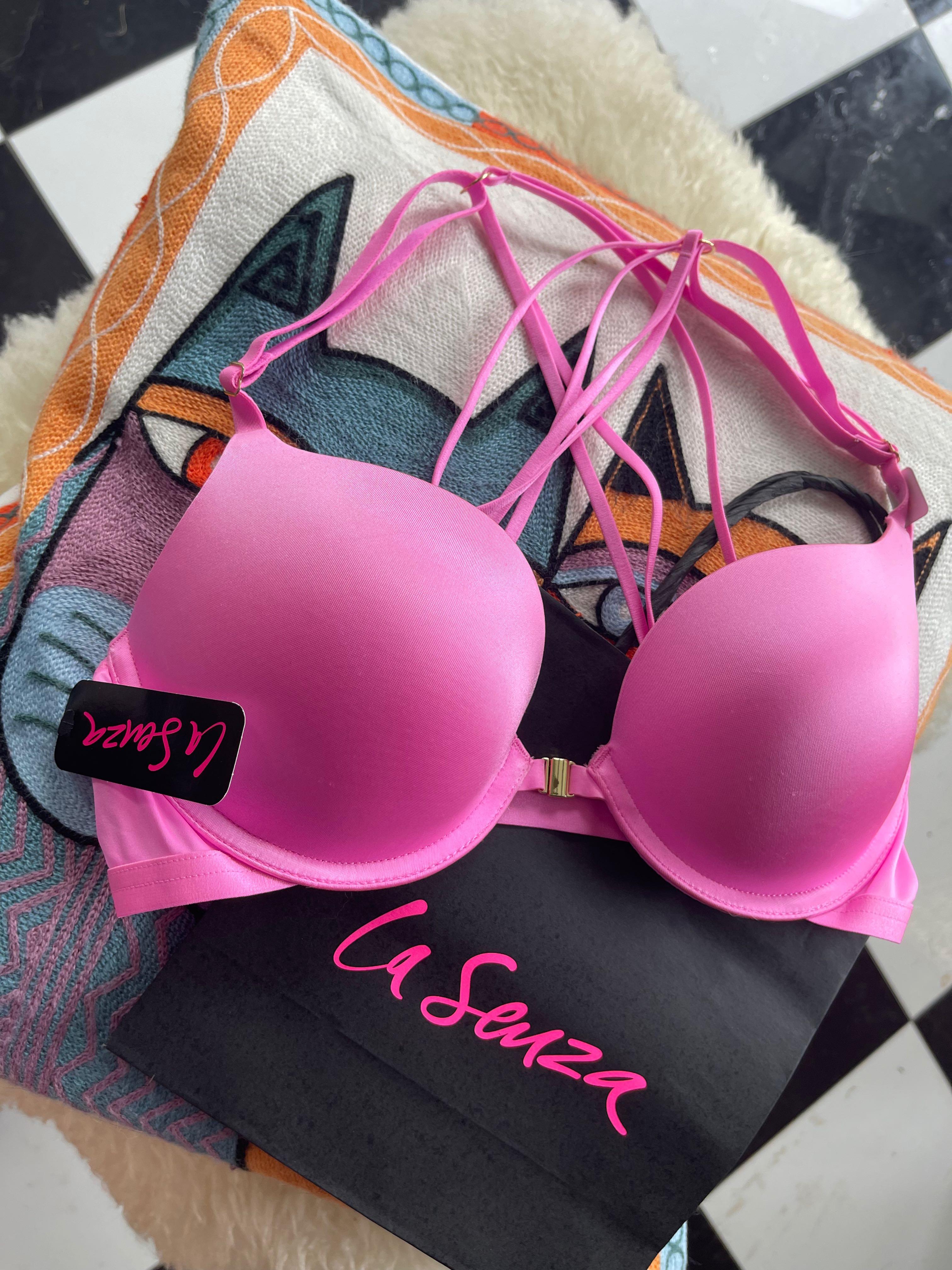 La Senza Bra Padded With Underwire So Free 32 DD Black And Pink