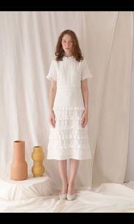 Label8 white midi dress