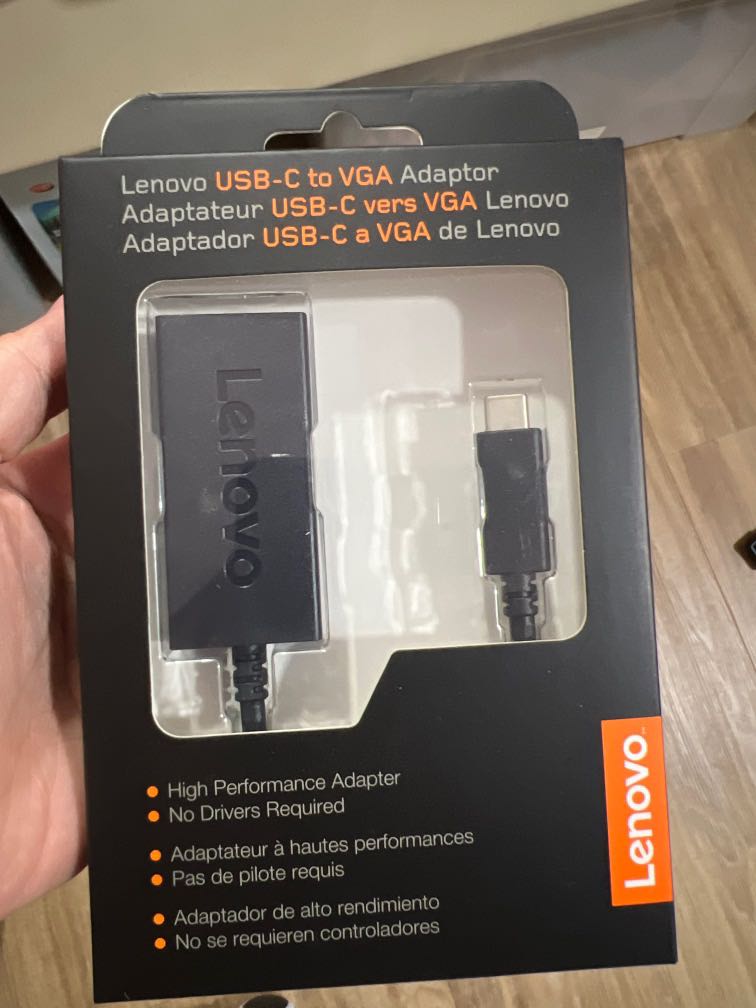LENOVO USBC to VGA adapter, Computers & Tech, Parts & Accessories