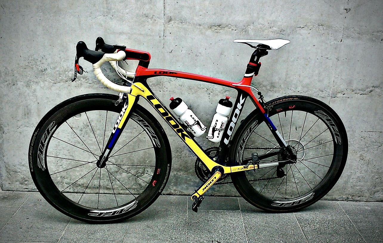Look 695 SR Mondrian S Size 52cm with Zipp 404 Firecrest Carbon