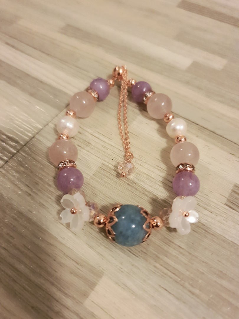 Love Estella and Jewel Lyn Bracelet Mask Chain, Women's Fashion