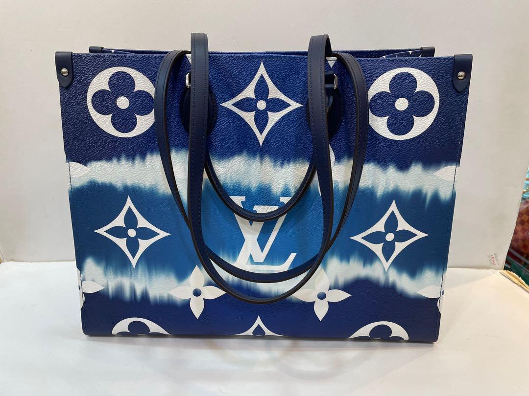 Lv on the shop go tote blue