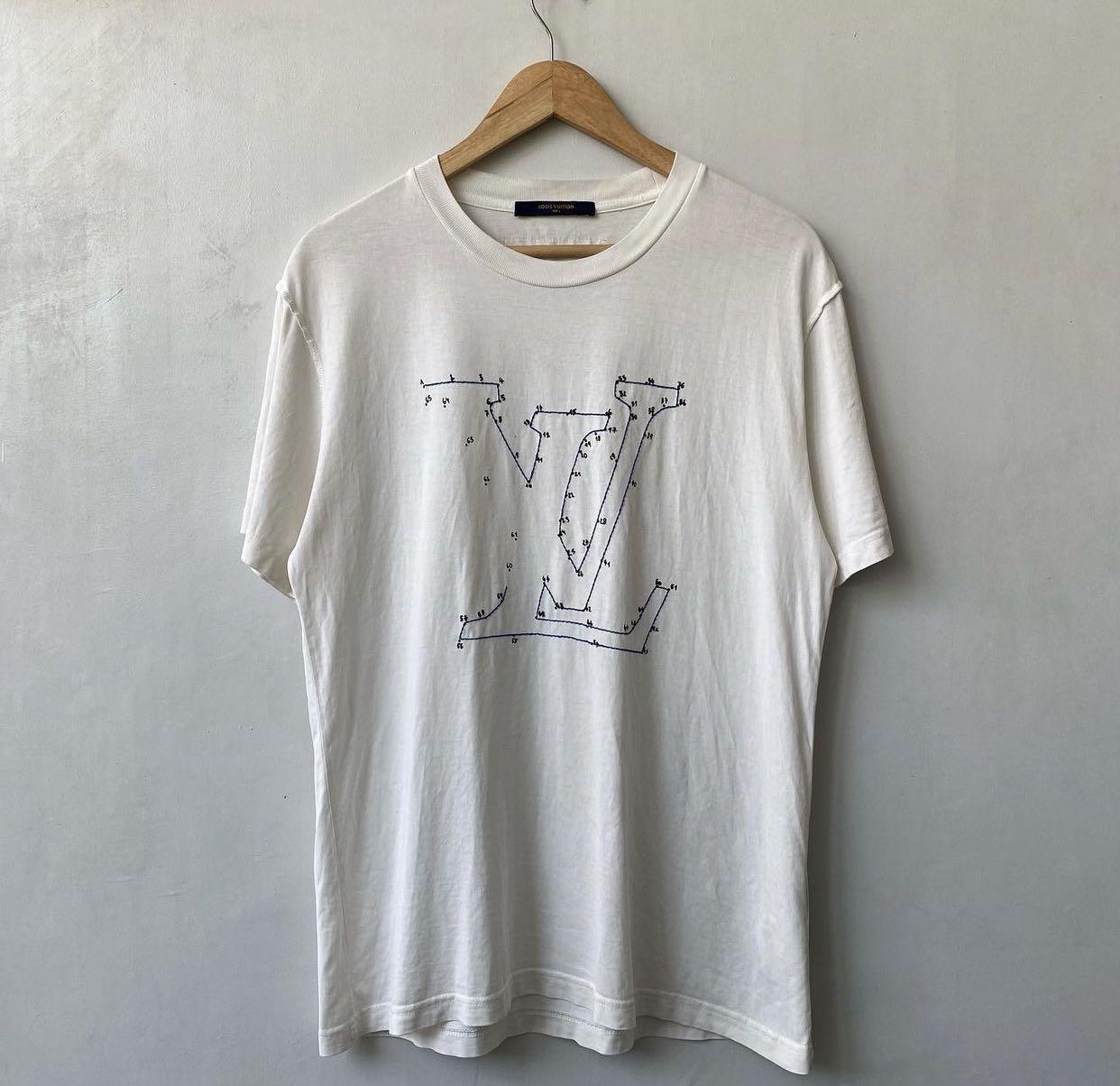 LOUIS VUITTON NOT HOME TSHIRT ( M), Luxury, Apparel on Carousell