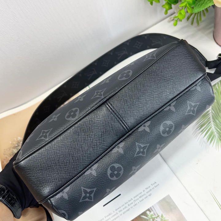 LOUIS VUITTON outdoor sling bag Noir M30741 Monogram Eclipse Taiga Lea–  GALLERY RARE Global Online Store