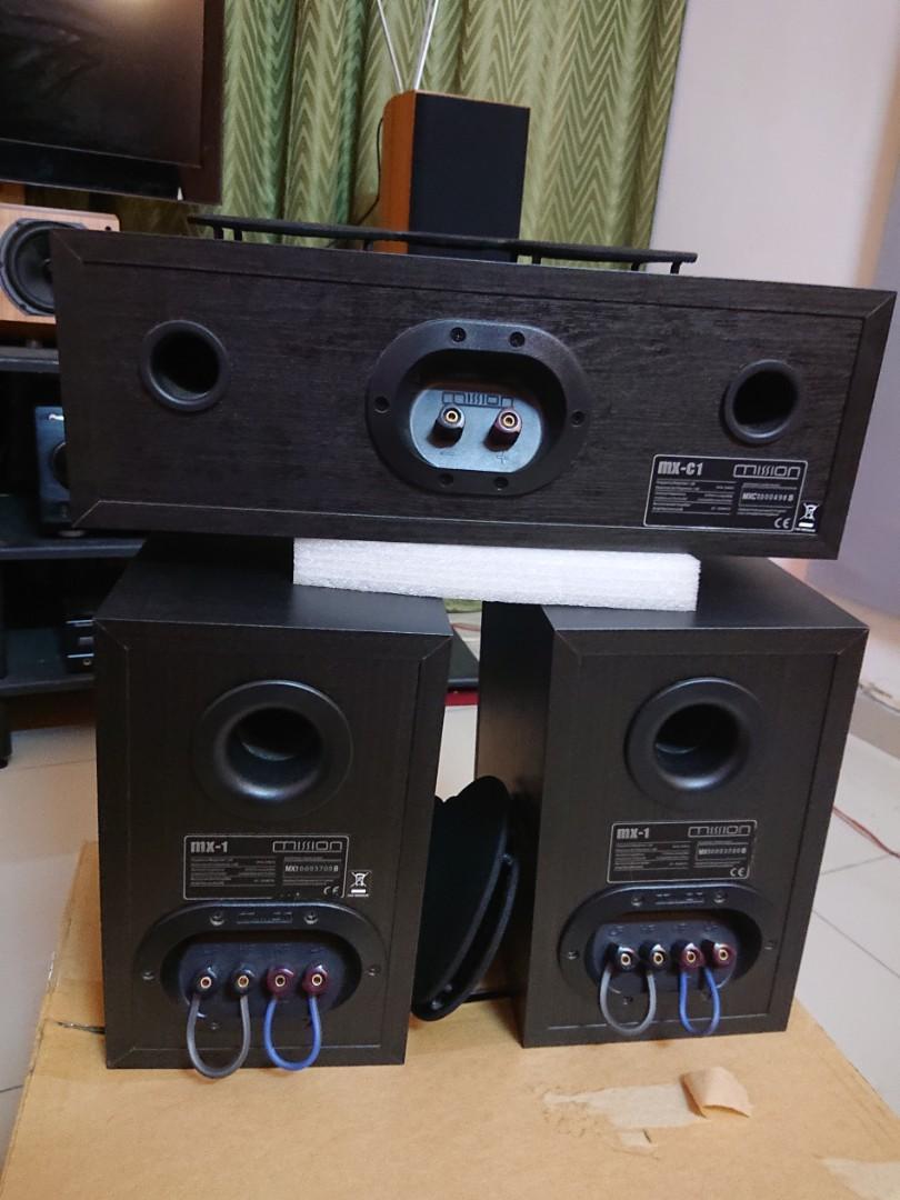 Mission MX1 MXC1 LCR speakers