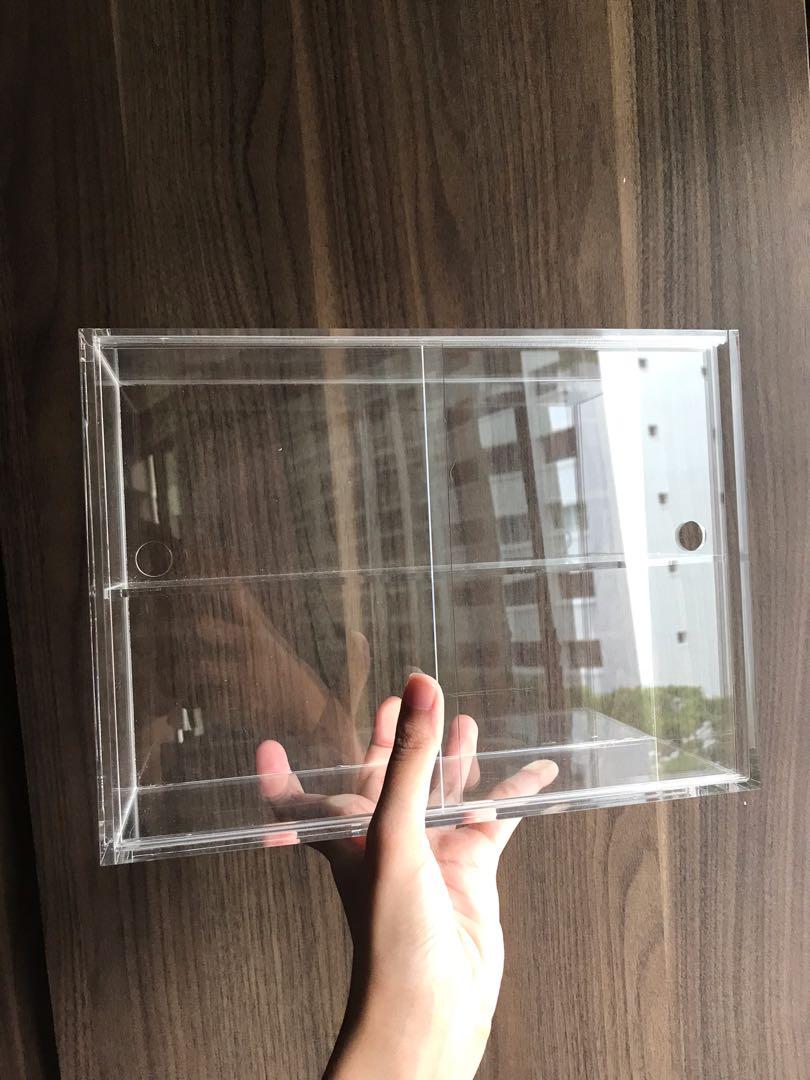 Muji Acrylic Display Case with Sliding Doors (Small), Furniture & Home