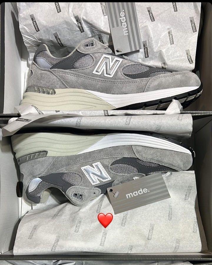 現貨販售New balance 美製992元祖灰！22～24、25～28cm, 他的時尚, 鞋