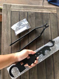 New Imported Gunsmithing Tools Ar15/M4 M16 Armorers Wrench Combo Armorer Spanner Tool Set Handguard Stock Barrel Remove and Front Sight Drift Punch Tool for M4 M16 Glock 1911 Pistols Gun