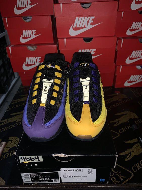 Nike Air Max  NRG Lebron Lakers, Men's Fashion, Footwear