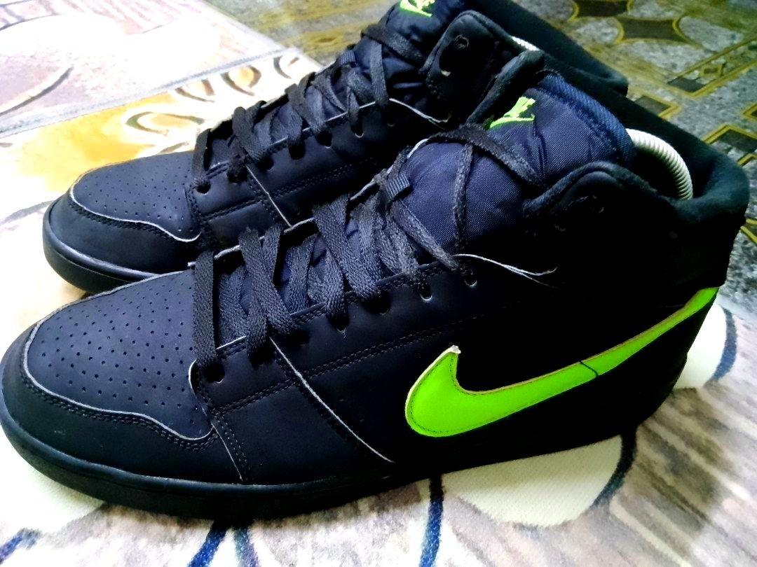 célula medio litro cáncer Nike backboard mid black electric green, Men's Fashion, Footwear, Sneakers  on Carousell