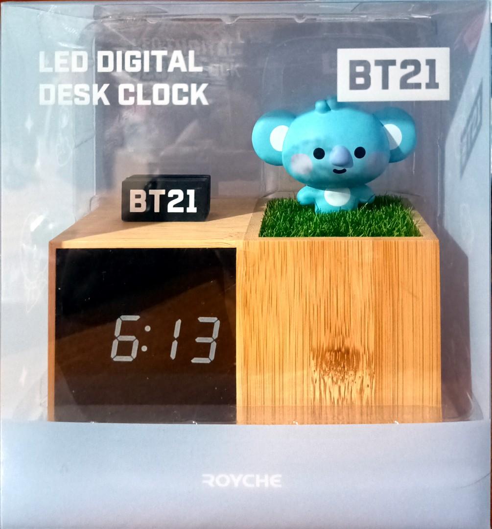 Official BT21 LED DIGITAL DESK CLOCK KOYA, Hobbies & Toys, Memorabilia