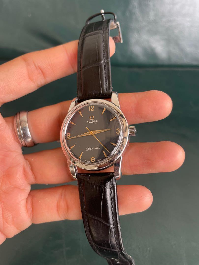 omega seamaster automatic black dial