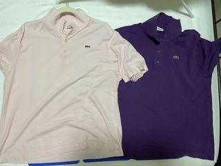 Original Lacoste Sport Size 6 Shirt Pink and Purple Bundle