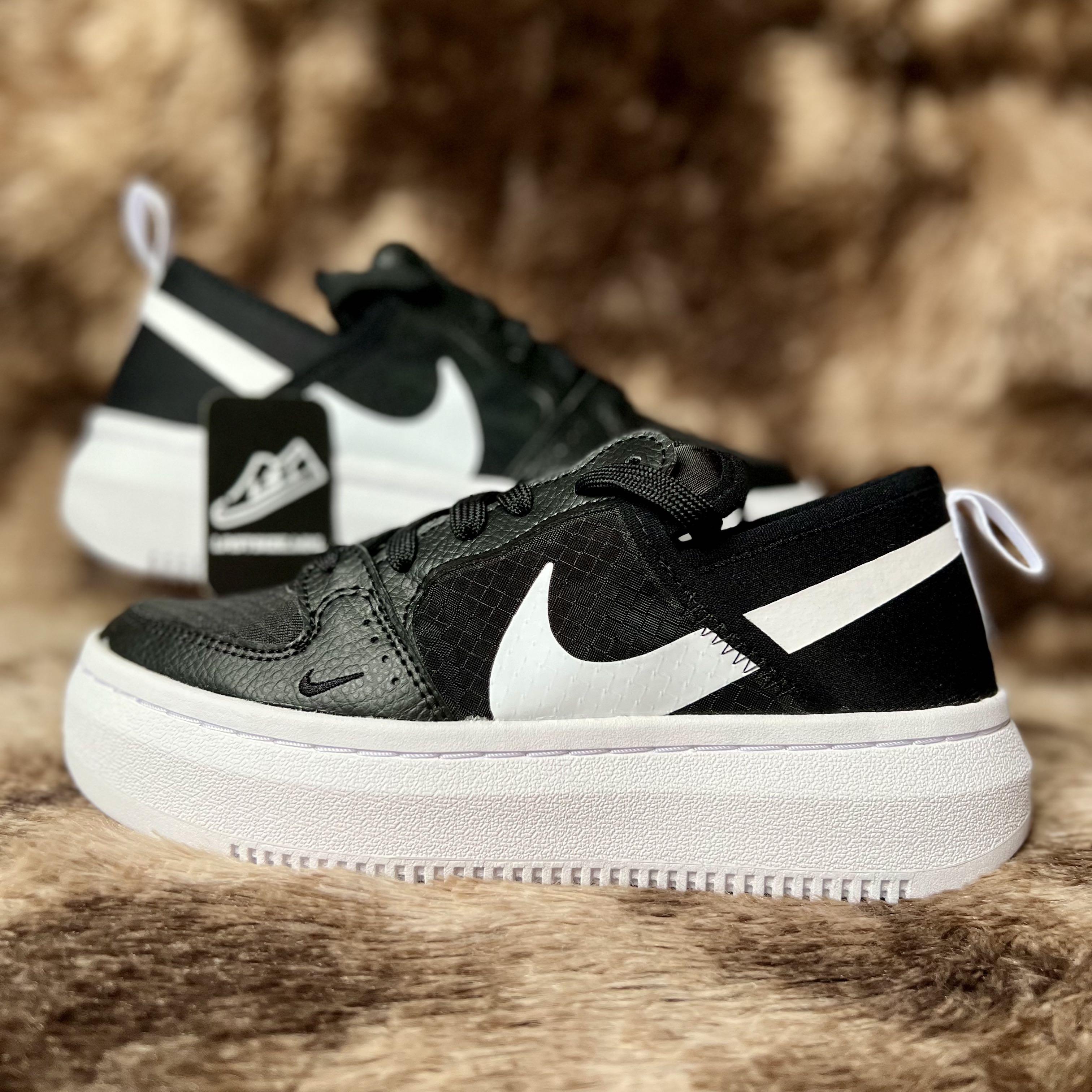 Original Nike Court Vision Alta TXT Black White Women #39 s Shoes
