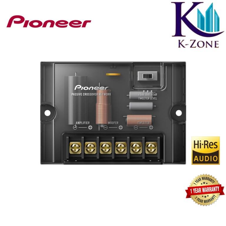 Pioneer TS-Z65CH 2-Way Component Car Speaker System│330W Max Power│4Ω│Black