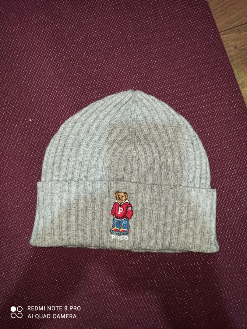 Polo bear beanie, Men's Fashion 