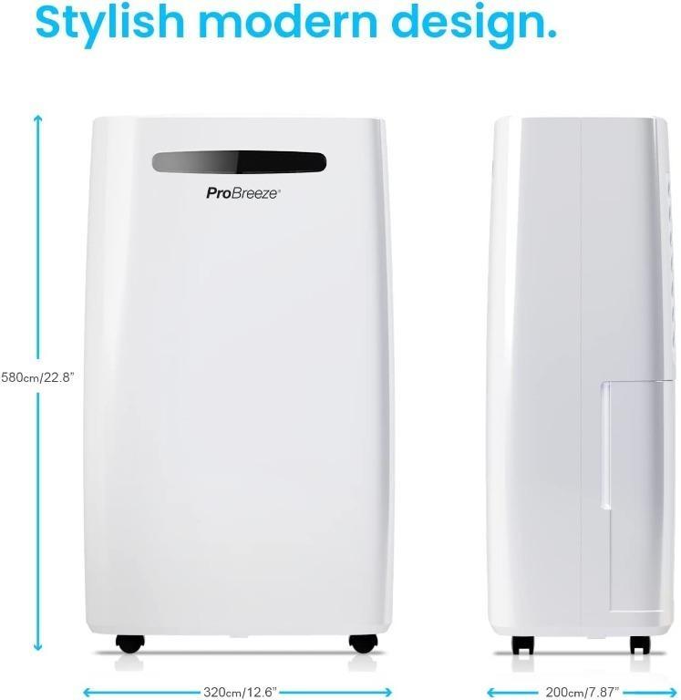 Pro Breeze® 20L/Day Dehumidifier with Digital Humidity Display, Sleep