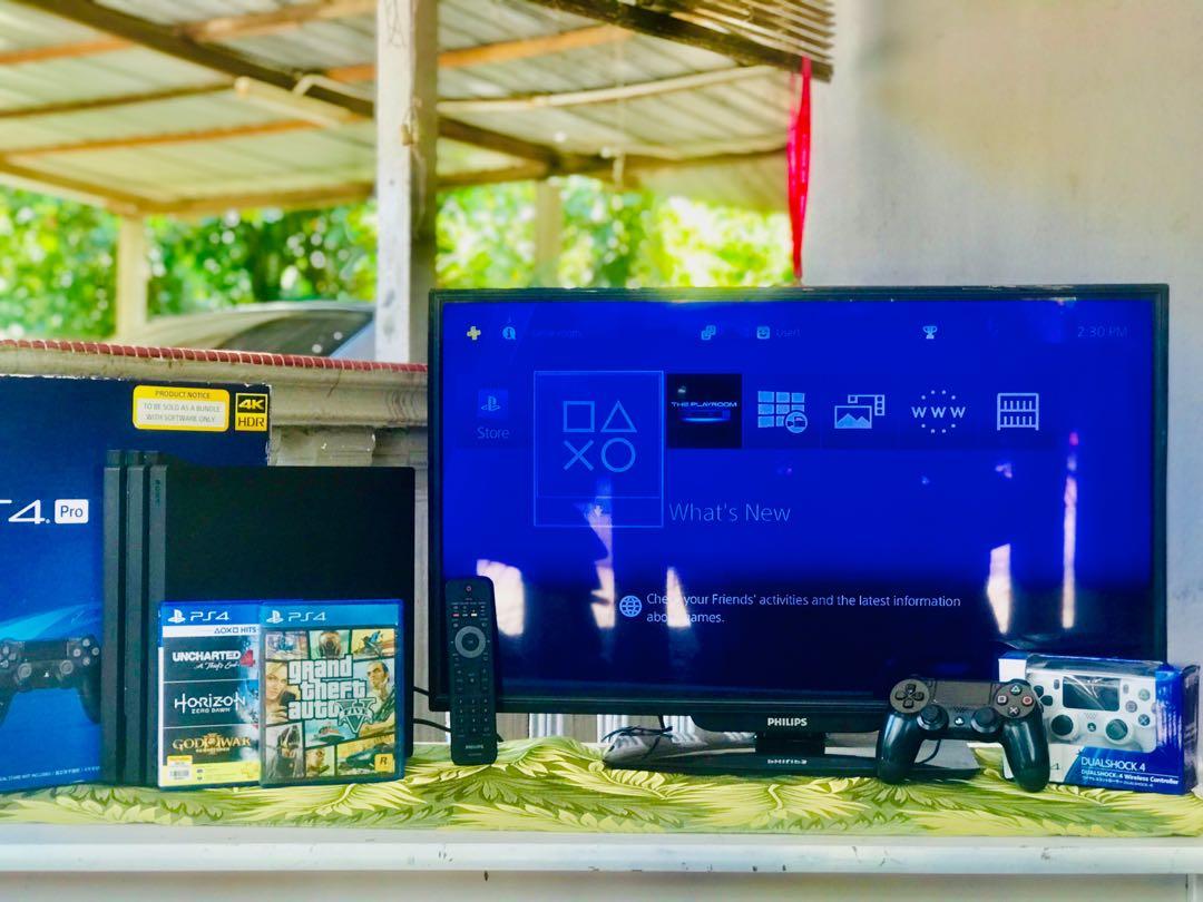 Ps4 pro top full hd tv