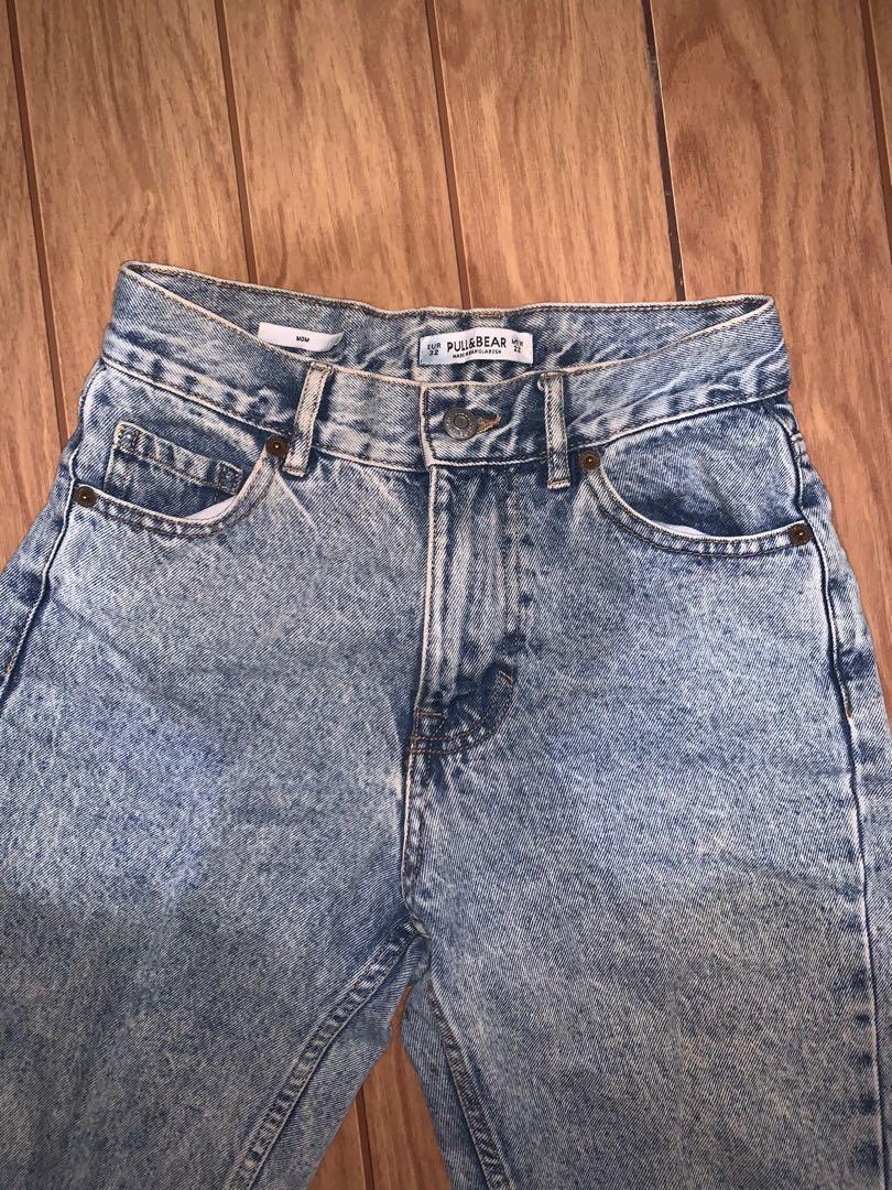 Pull\u0026bear mom jeans, Fesyen Wanita 