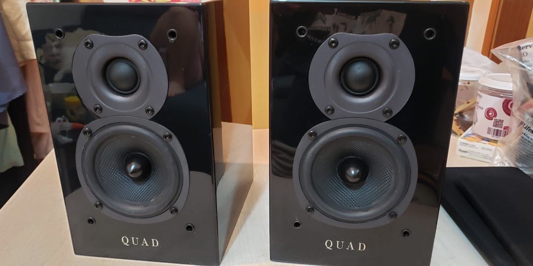 新淨QUAD. 9L2喇叭 跟靚biwire 喇叭線, 音響器材, Soundbar、揚聲器、藍牙喇叭、耳擴 Carousell