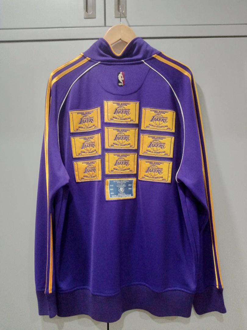 2010 Adidas Lakers Championship Jacket 16 Banners large Lg NBA Los Angeles  la
