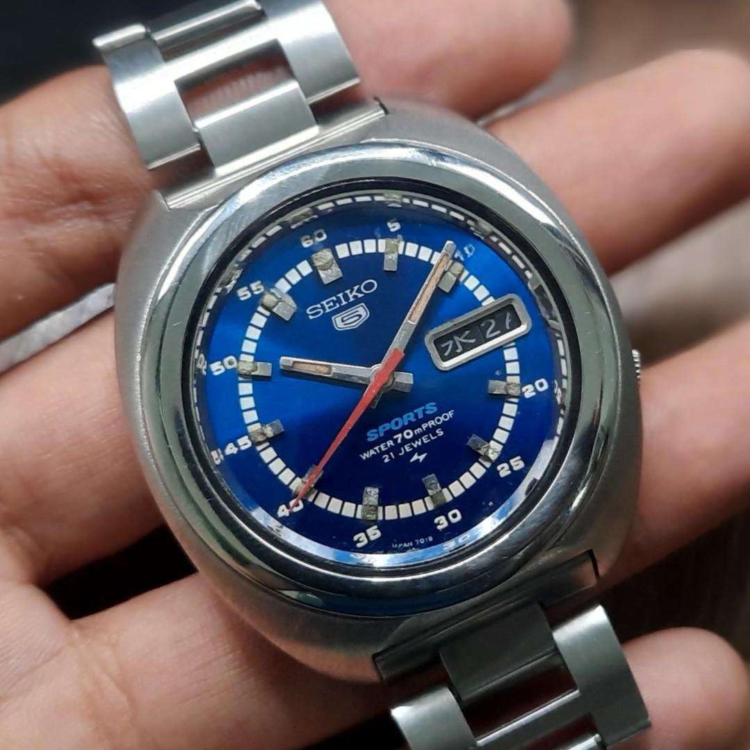 Rare Vintage JDM Seiko 5 7019-7050 Sports 70 Meters Resist Automatic Watch,  Men's Fashion, Watches & Accessories, Watches on Carousell