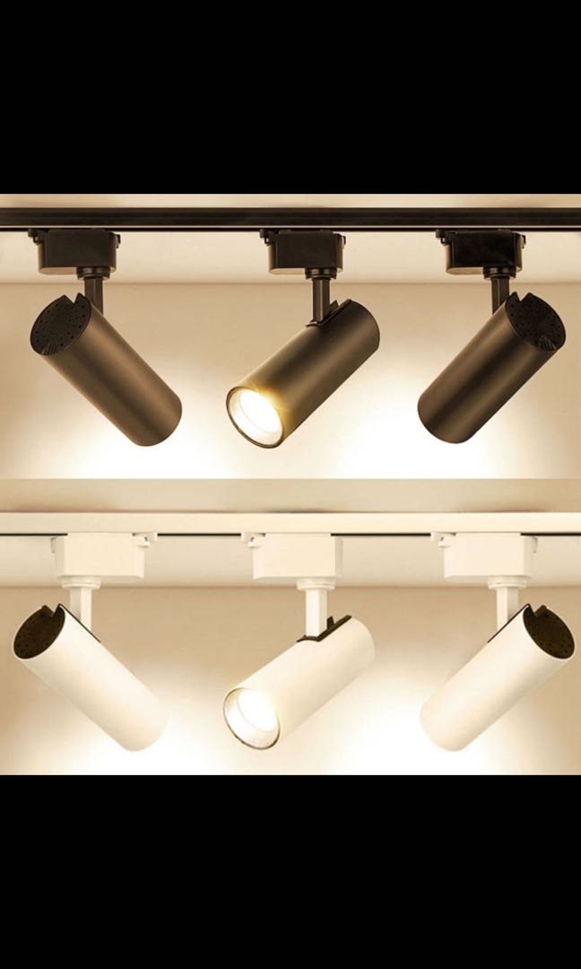 Ready Stock LED COB Track Lights, Furniture & Home Living, Lighting