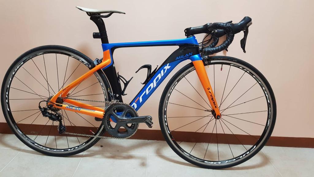 tropix carbon frame road bike
