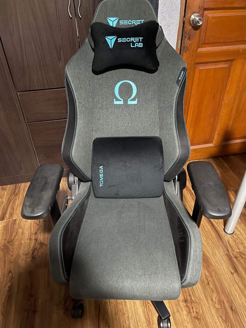 Secretlab OMEGA 2020 SoftWeave Charcoal Blue, Furniture & Home Living